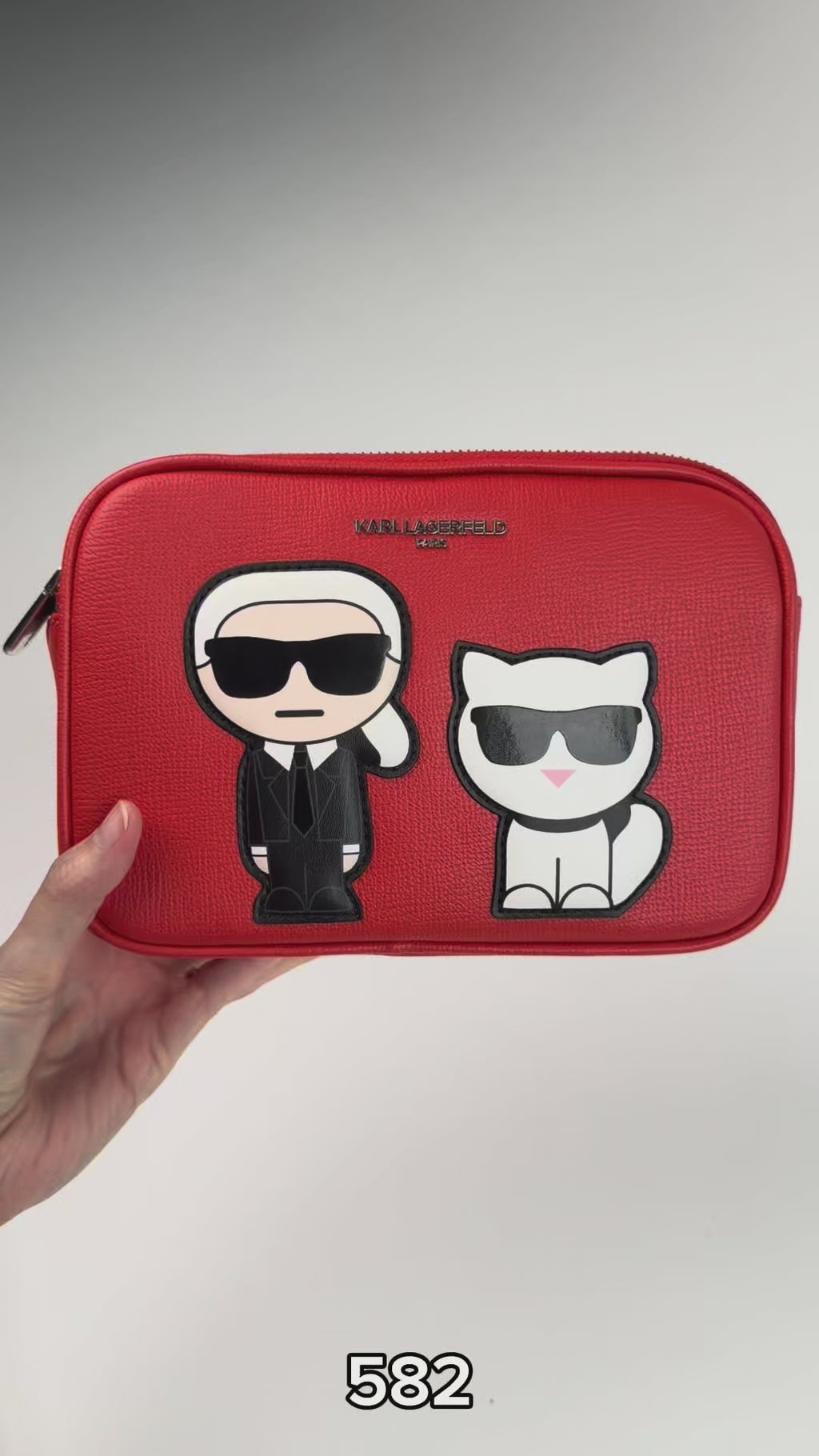 Maybelle Round Head Duo Camera Crossbody Vermillion