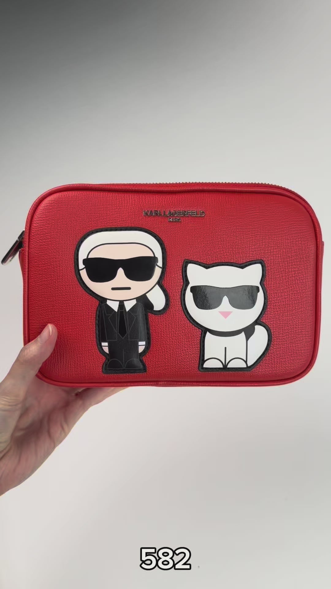 Maybelle Round Head Duo Camera Crossbody Vermillion