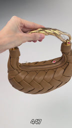 Orla Weave Handbag - Brown