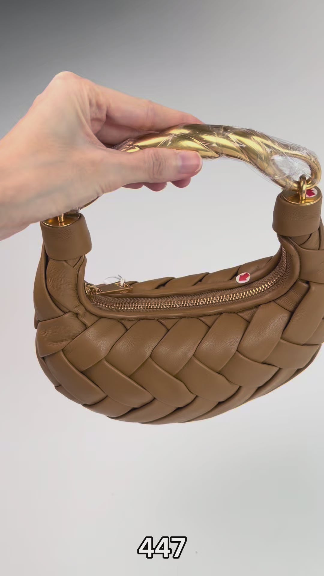 Orla Weave Handbag - Brown