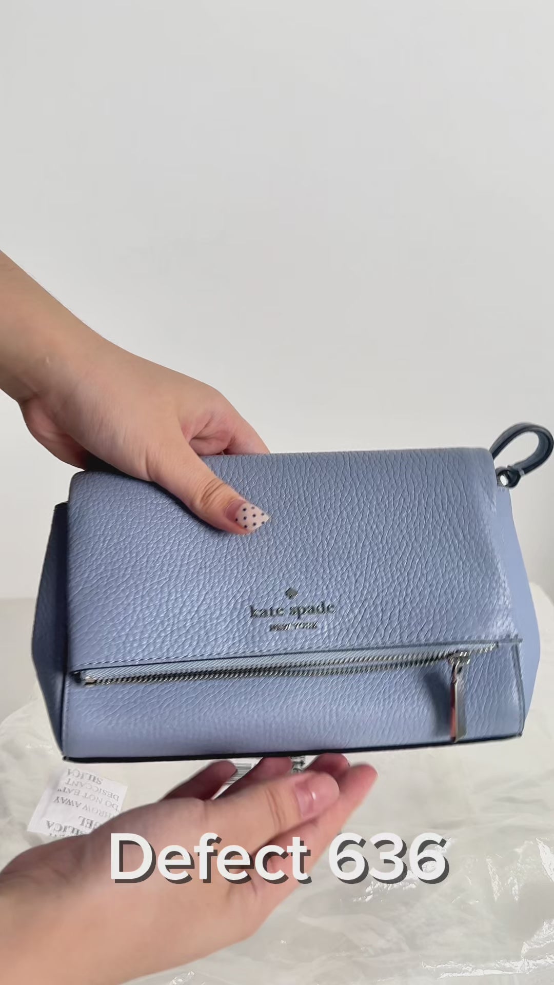 Leila Mini Zip Crossbody Muted Blue