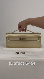 Bria Structured Top Handle Bag - Gold