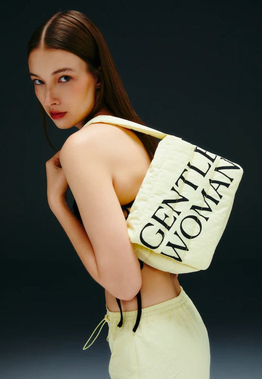 Puffer Shoulder Bag Yellow