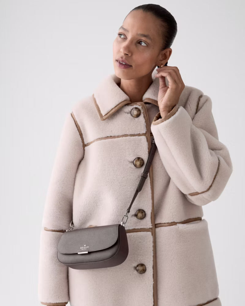 Quinn Mini Crossbody Bag Hot Fudge