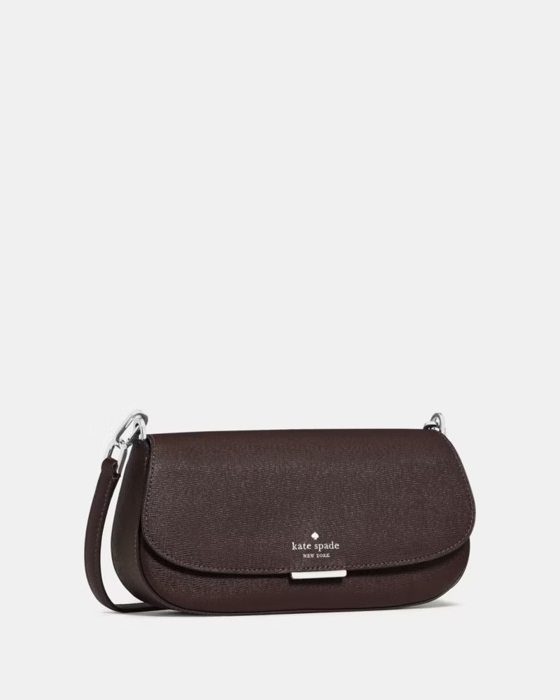 Quinn Mini Crossbody Bag Hot Fudge