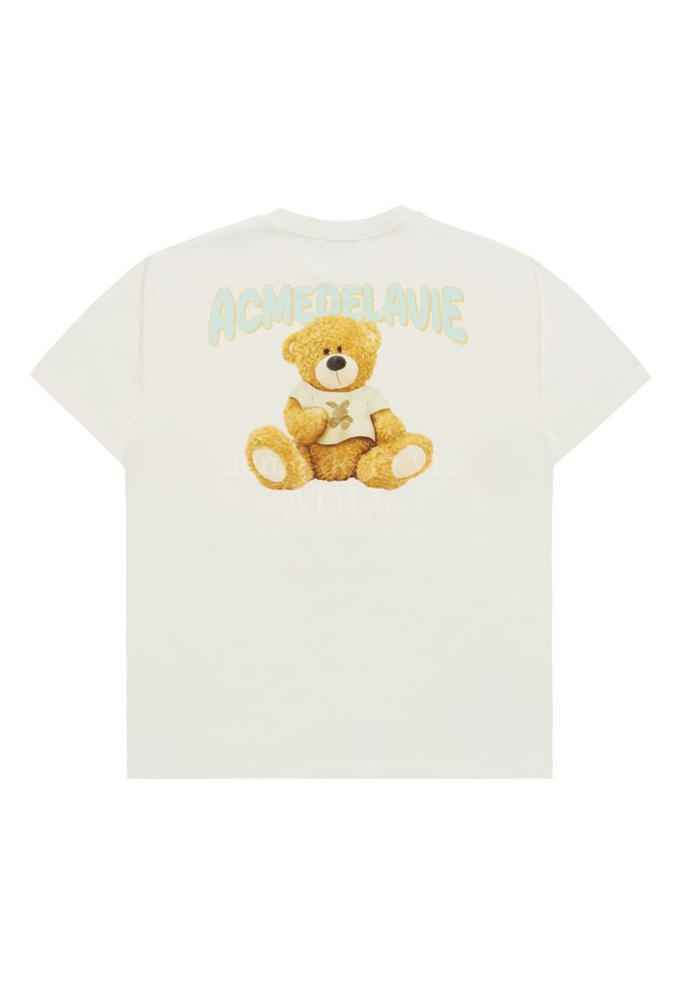 Rabbit T-Shirt Bear Short Sleeve T-Shirt Cream