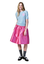 Raccoon Blended Top Short Sleeve Mint Pink
