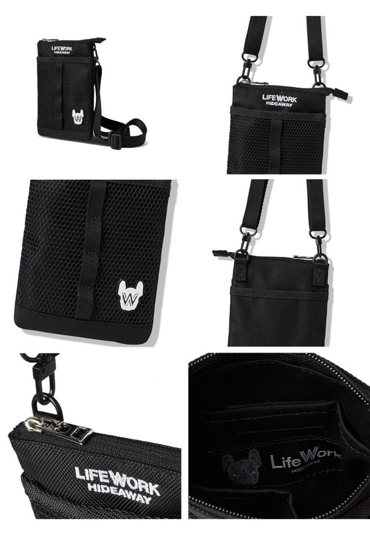 Radog Wappen Mesh Crossbag Black