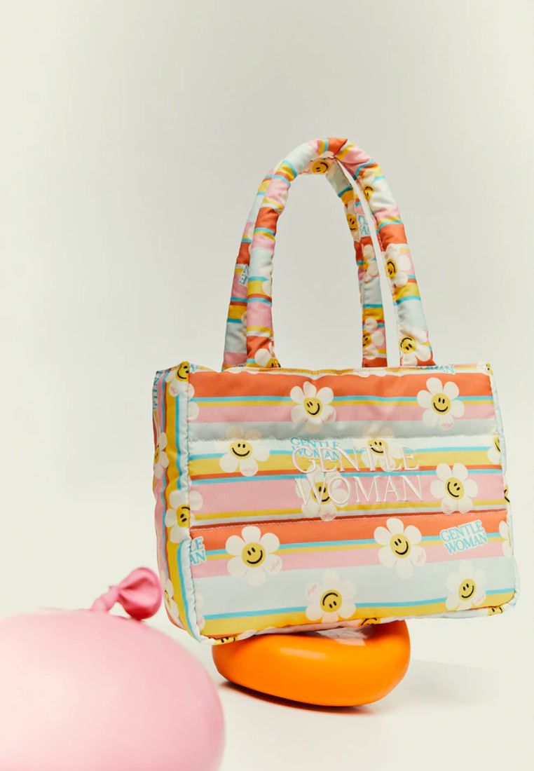 Rainbow Crush Puffer Tote
