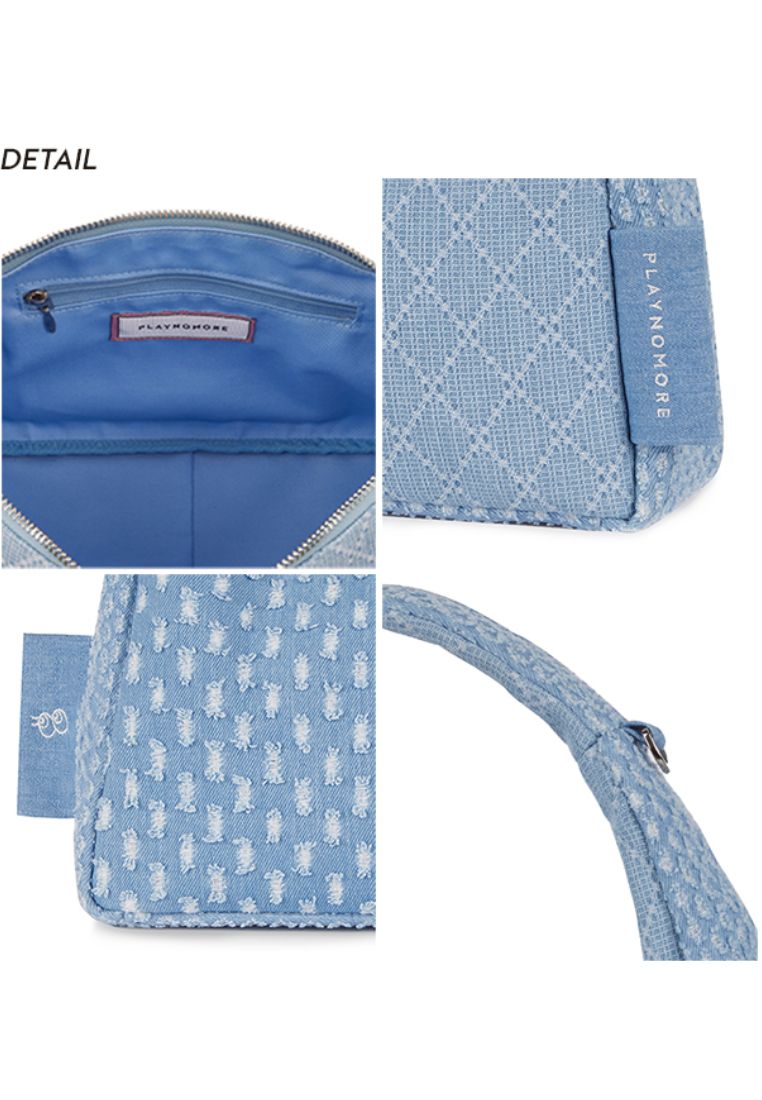 Remy Denim + Crystal Lock Holder