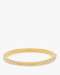 Ring It Up Pave Bangle Clear Gold