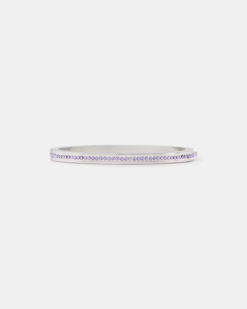 Ring It Up Pave Bangle Lilac Silver