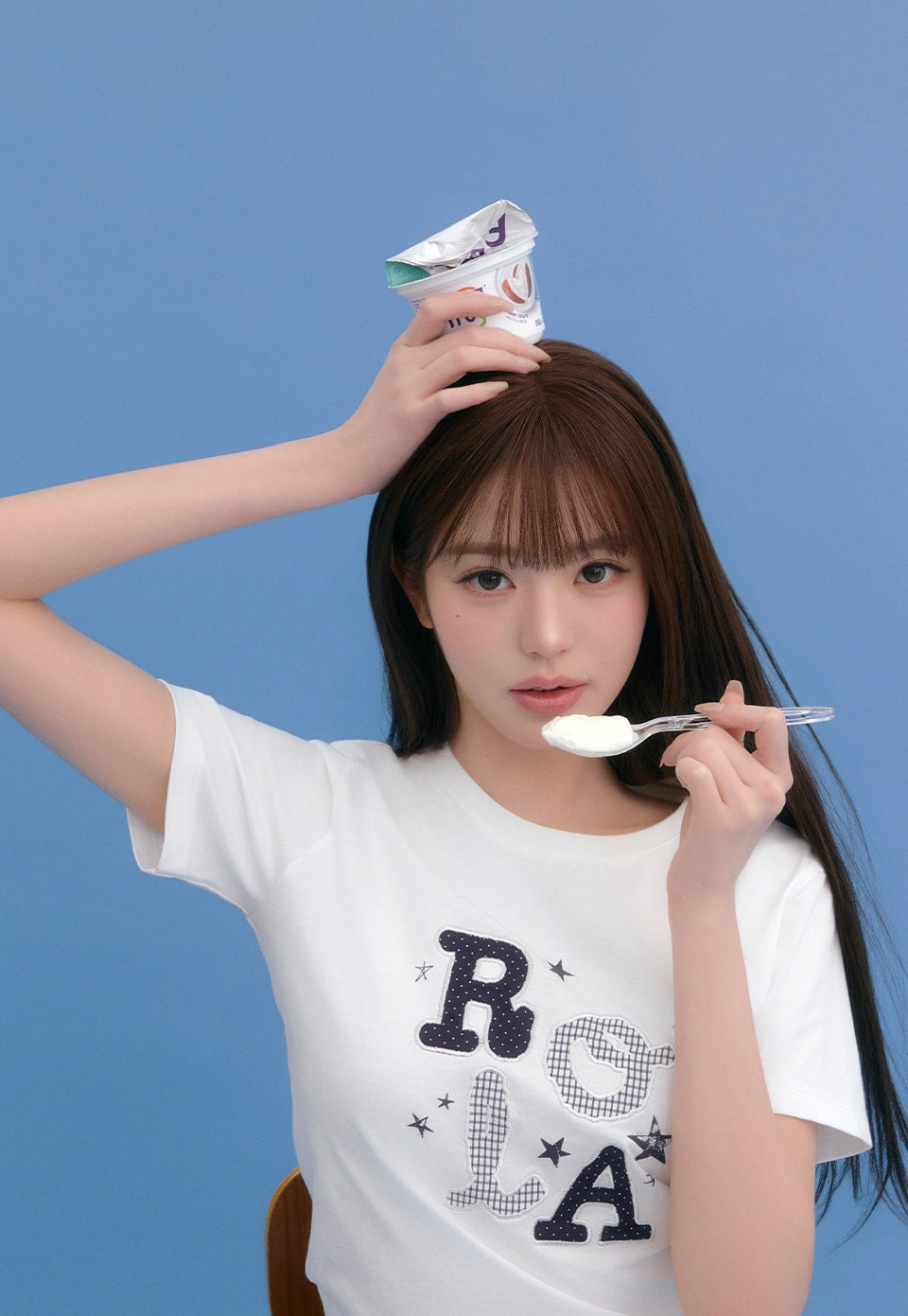 Rola Lettering Patchwork T-Shirt White