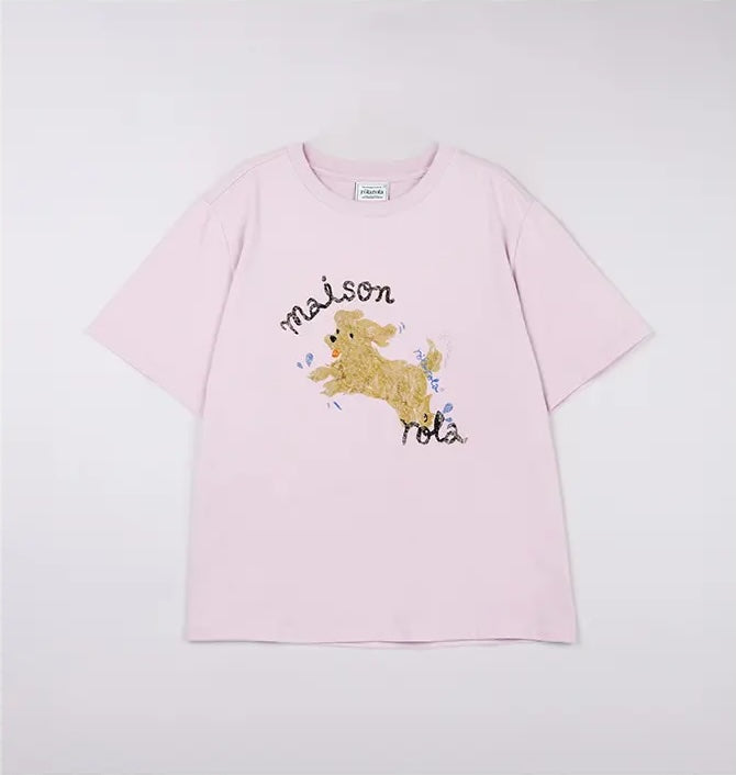 Rola Puppy Friends T-Shirt Pink