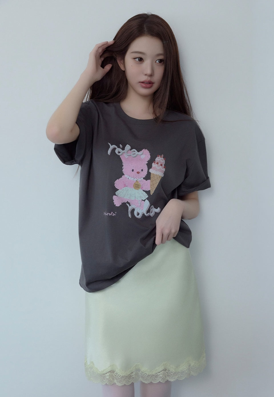 Rorabbit Friends T-Shirt Charcoal