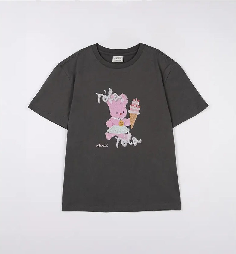 Rorabbit Friends T-Shirt Charcoal