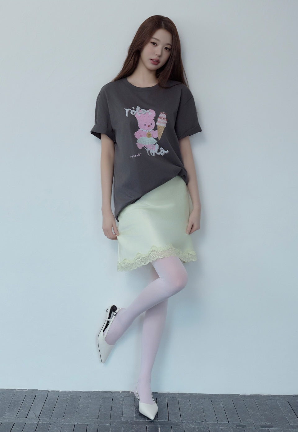 Rorabbit Friends T-Shirt Charcoal