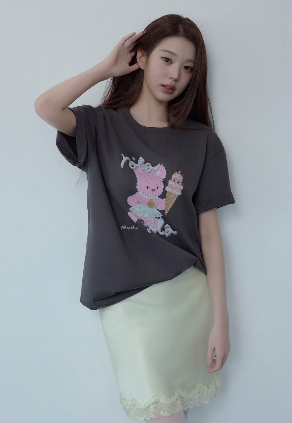Rorabbit Friends T-Shirt Charcoal