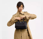 Rowan Satchel Bag Silver Black