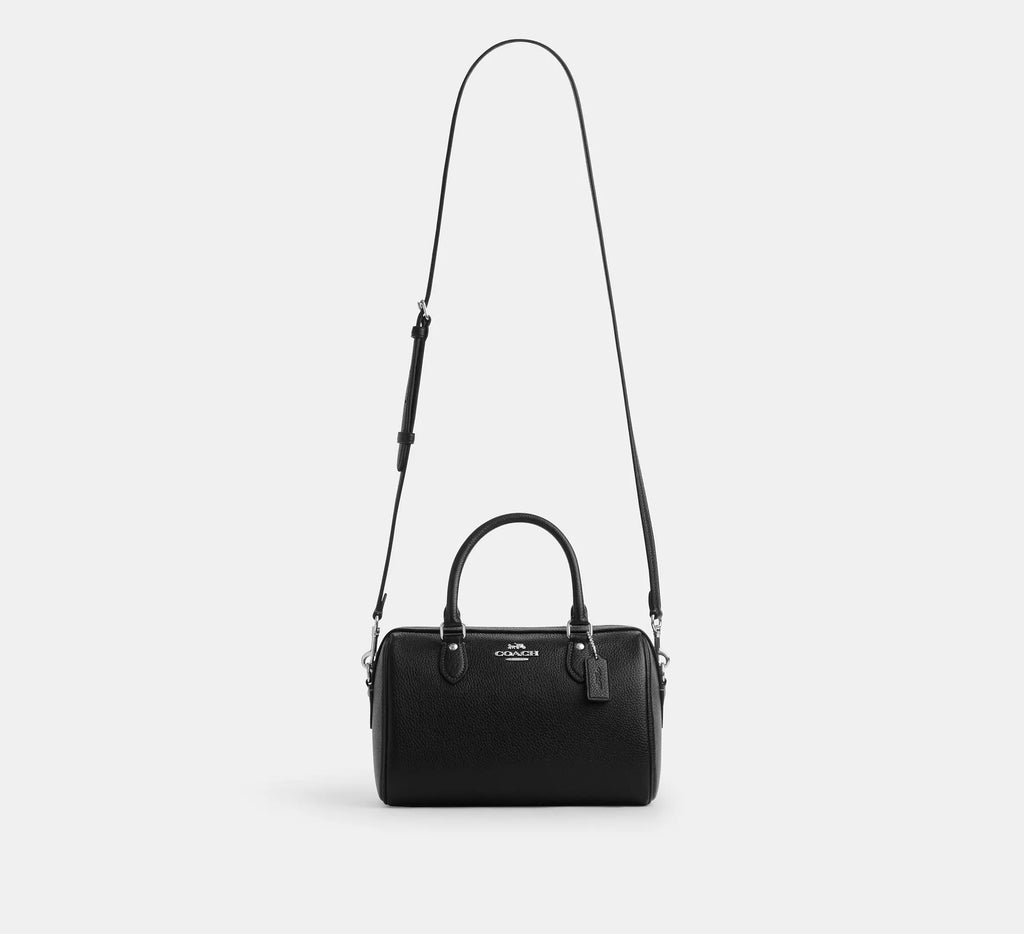 Rowan Satchel Bag Silver Black