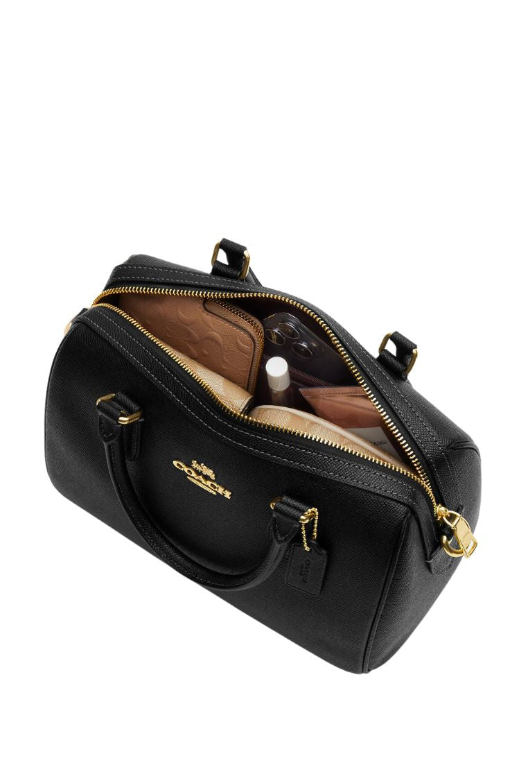 Rowan Satchel Gold Black