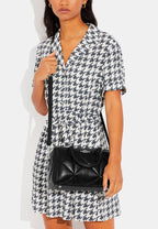 Rowan Satchel With Puffy Diamond Quilting Black