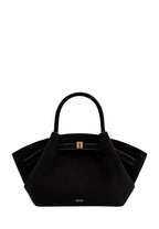 Hana Mini Faux Suede Tote Bag - Black