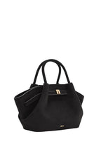 Hana Mini Faux Suede Tote Bag - Black