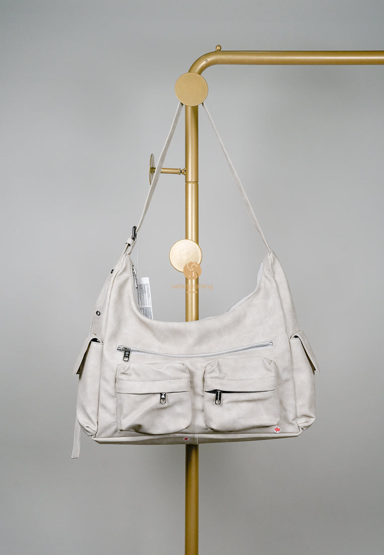 [DEFECT SALE 28] Pocket Mug Bag L Vintage Ivory