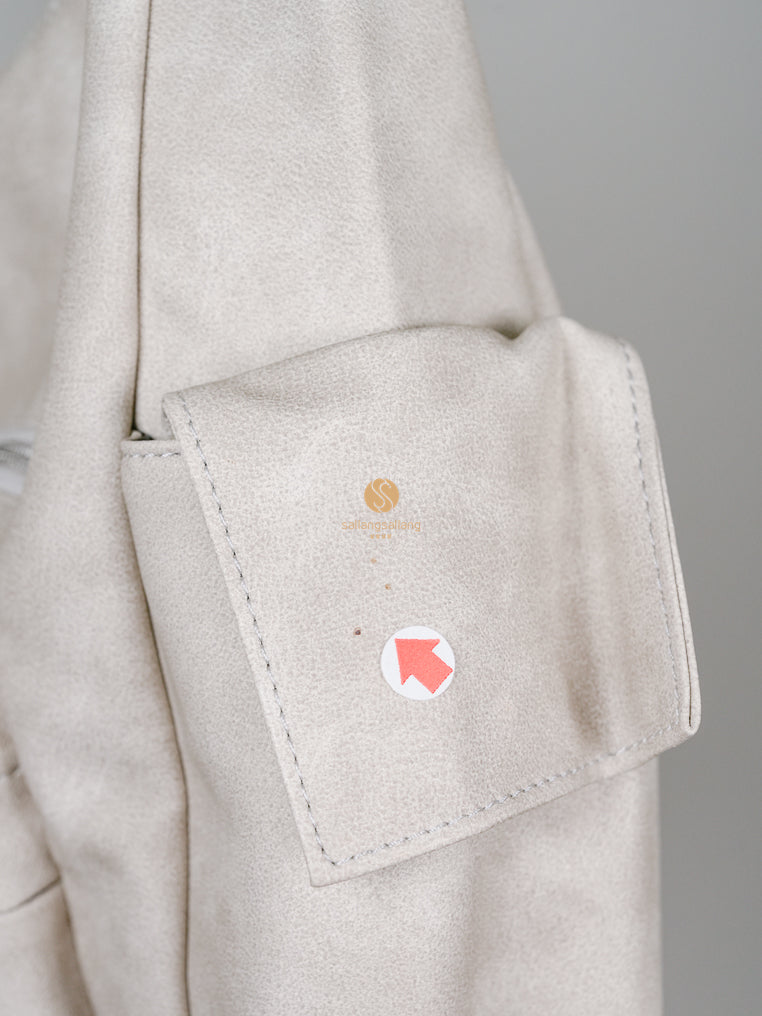 [DEFECT SALE 28] Pocket Mug Bag L Vintage Ivory
