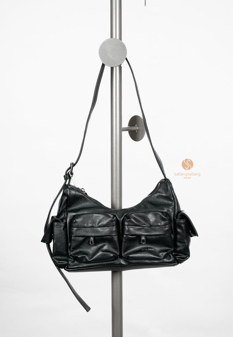 [DEFECT SALE 218] Pocket Mug Bag M Nappa Black