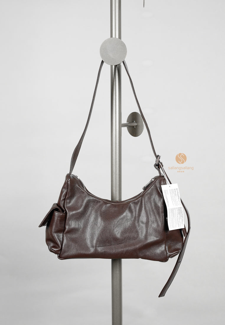 [DEFECT SALE 219] Pocket Mug Bag M Nappa Chocolate