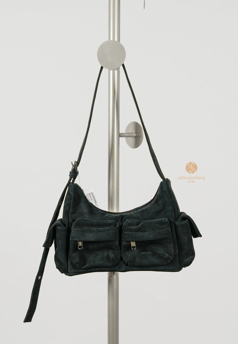 [DEFECT SALE 225] Pocket Mug Bag M Suede Black