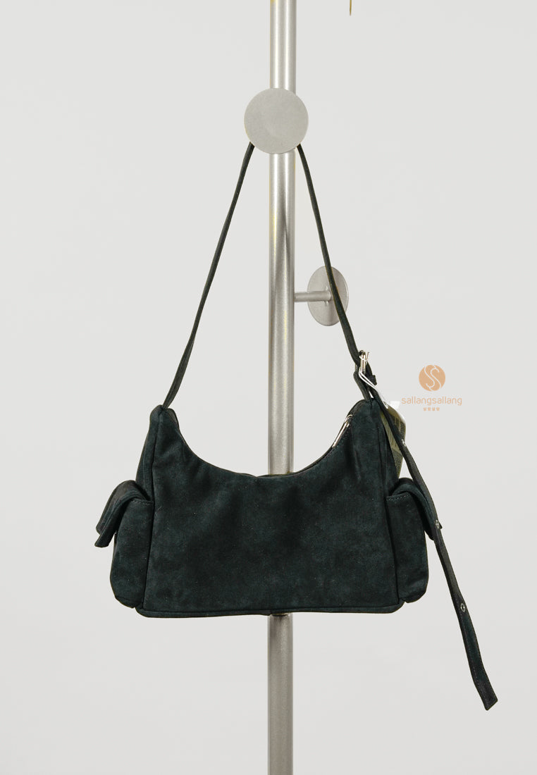 [DEFECT SALE 225] Pocket Mug Bag M Suede Black