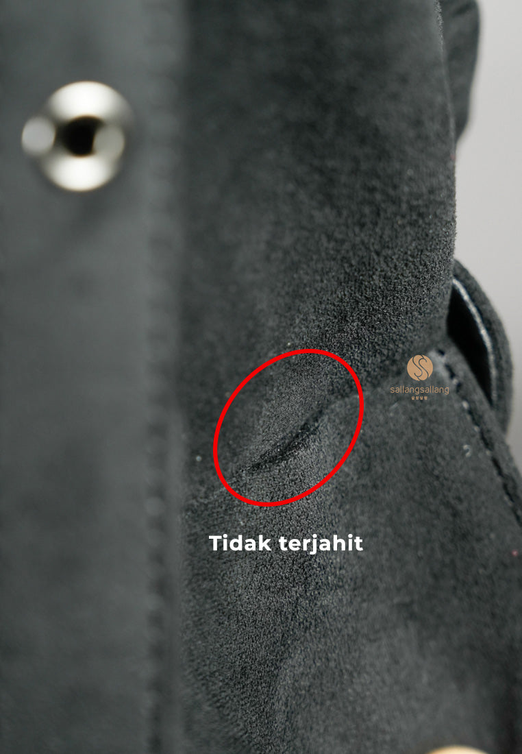 [DEFECT SALE 225] Pocket Mug Bag M Suede Black