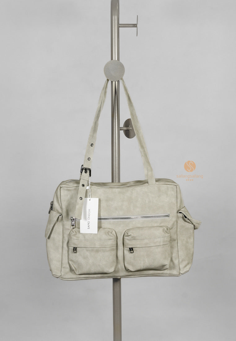 [DEFECT SALE 207] Pocket Utility Bag L - Vintage Ivory