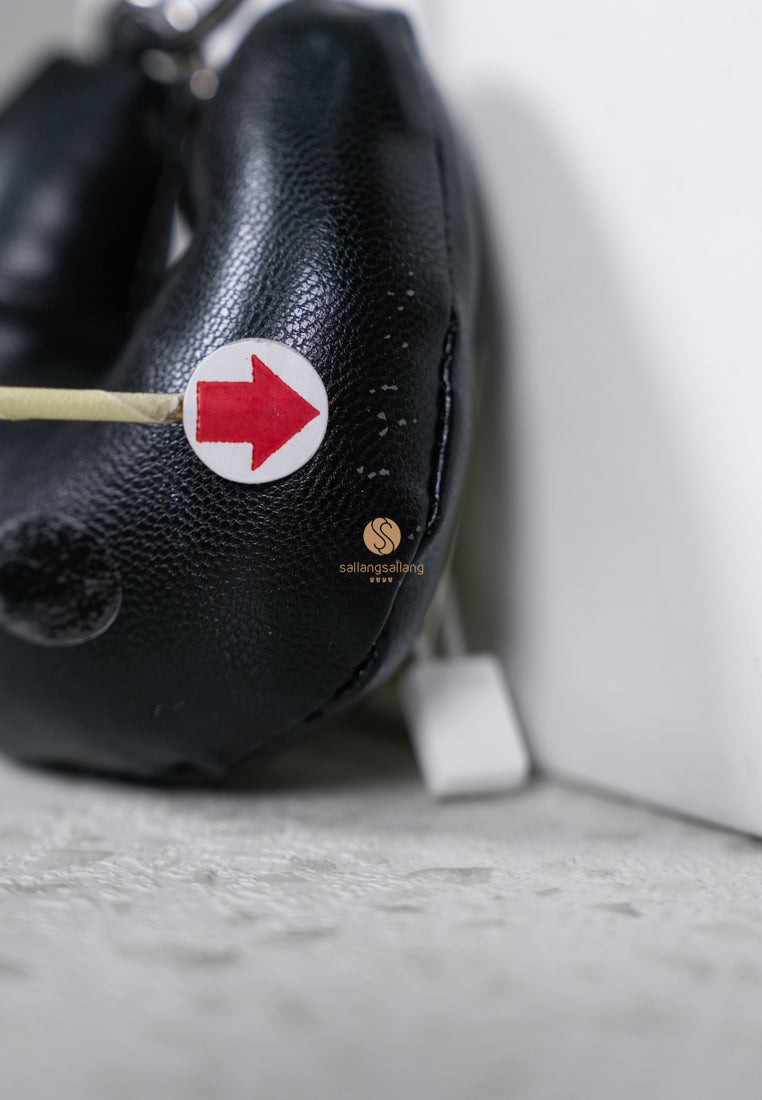 [DEFECT SALE 180] Tokiyom Keychain - Nappa Black