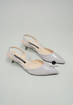 Petri Slingback Heels Gray 5 cm