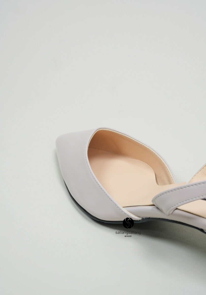 Petri Slingback Heels Gray 5 cm