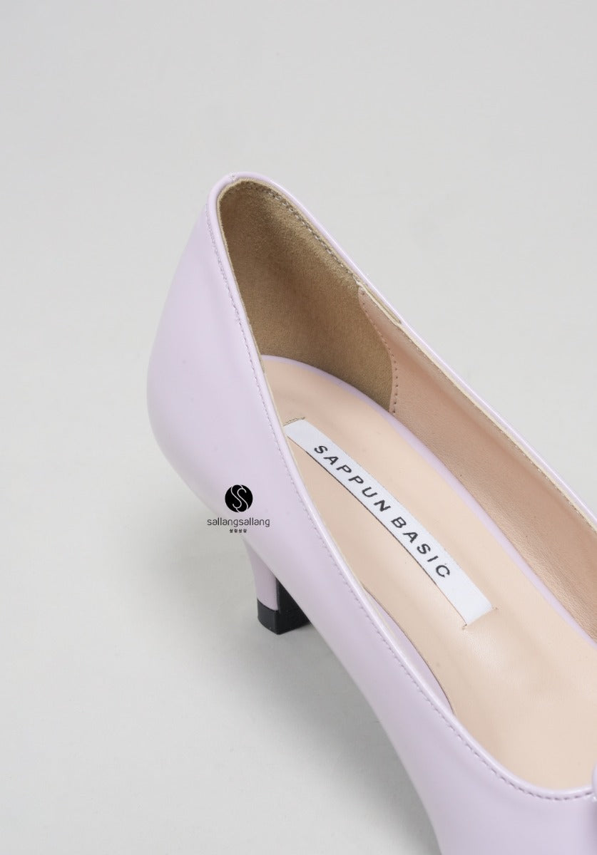 Proning Square Middle Heels LAVENDER