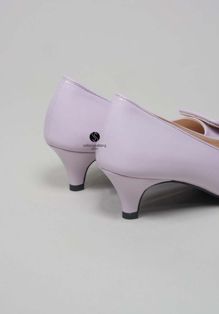 Proning Square Middle Heels LAVENDER