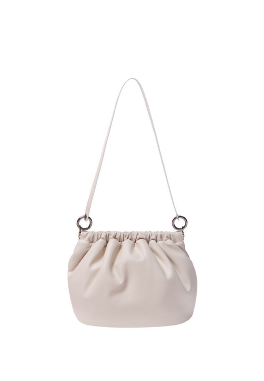 Shoulder Egg Bag S Lambskin Cream
