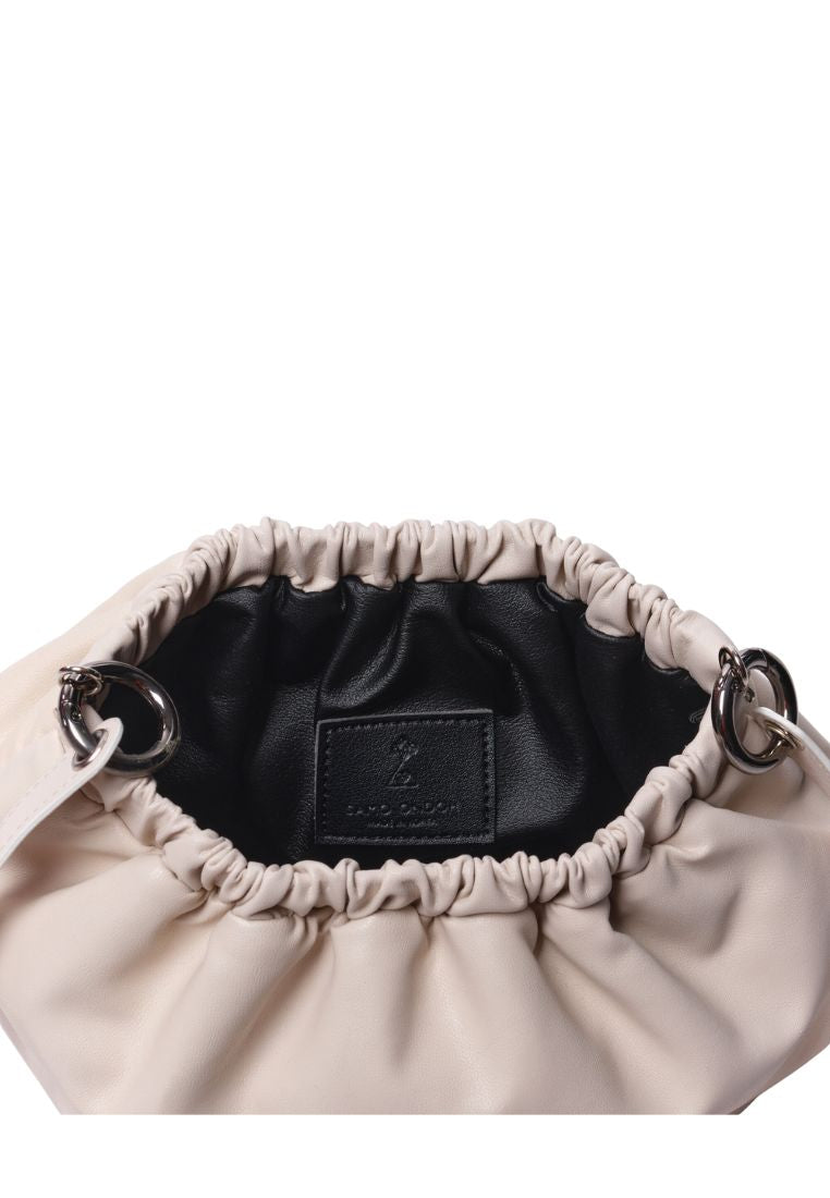 Shoulder Egg Bag S Lambskin Cream