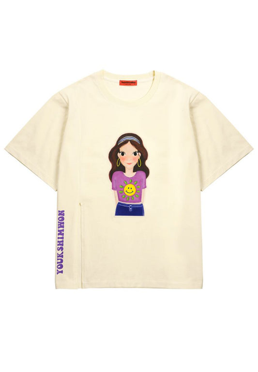 Side Slit T-Shirt Luna