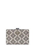 Signature Spade Flower Medium Compact Bifold Wallet Black Multi