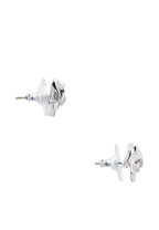 Skinny Mini Bow Studs Silver