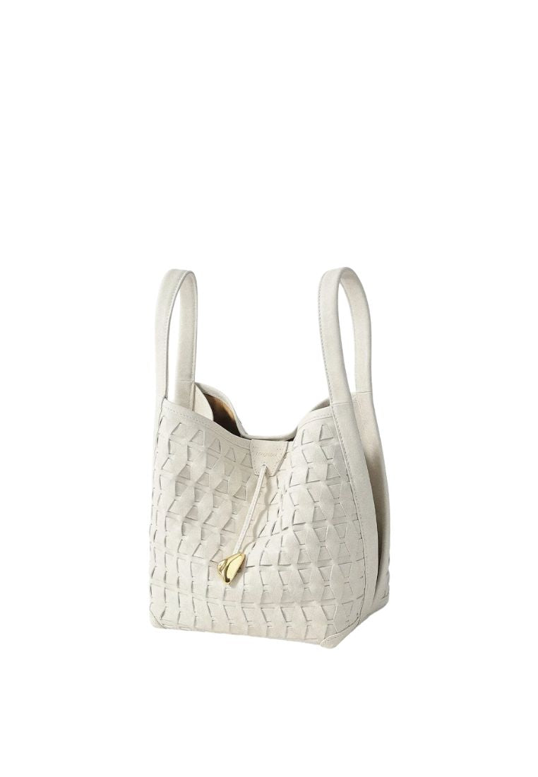 Lattice Bucket Bag - Cloud