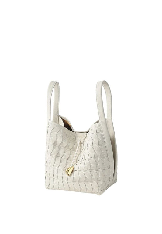 Lattice Bucket Bag - Cloud