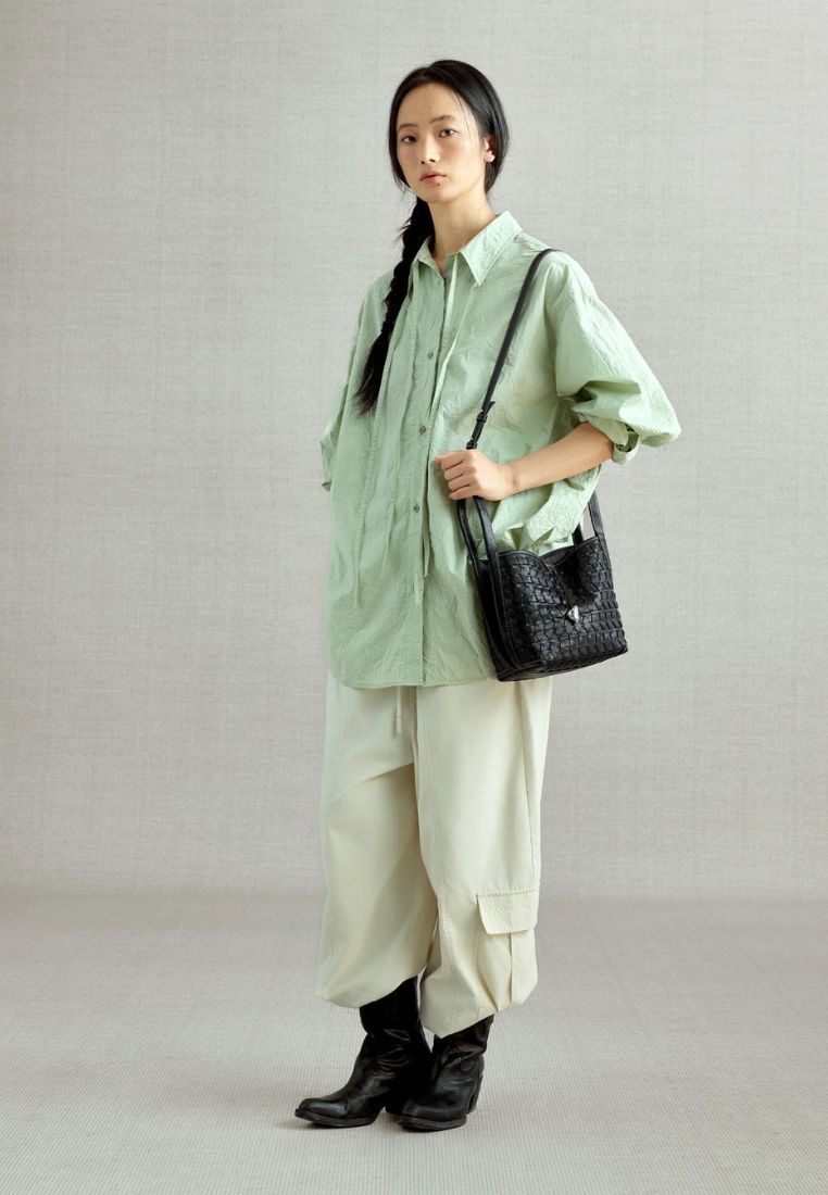 Lattice Bucket Bag - Onyx