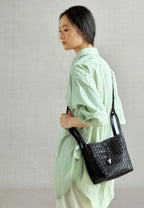 Lattice Bucket Bag - Onyx